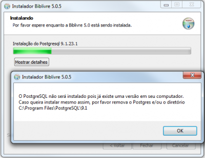 PostgeSQL não será instalado pois já existe uma versão.png